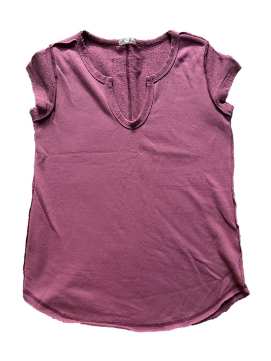 La Miel Tops - La Miel French terry mulberry top sz S